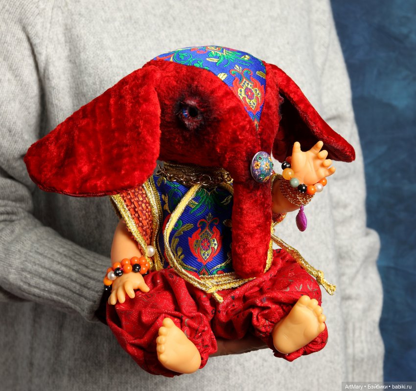 Ganapati Mascot — Авторские текстильные куклы: Вальдорфские