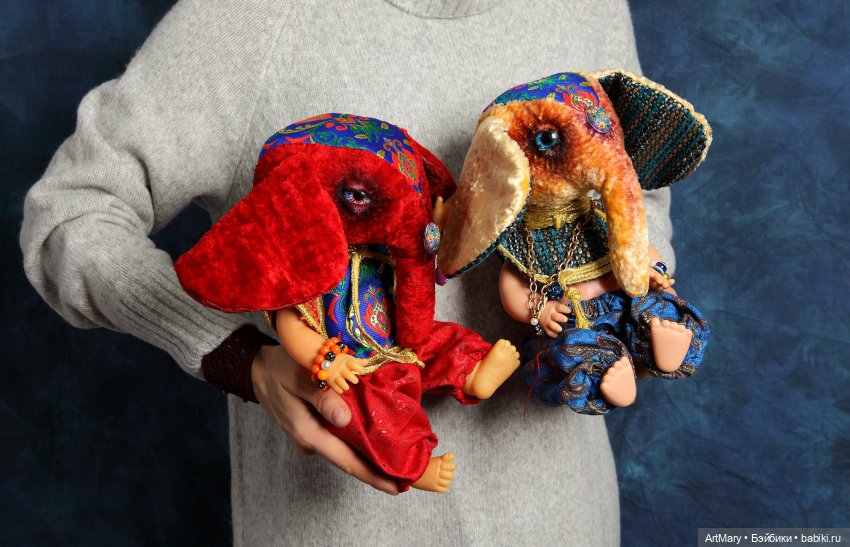 Ganapati Mascot — Авторские текстильные куклы: Вальдорфские (фото 4)