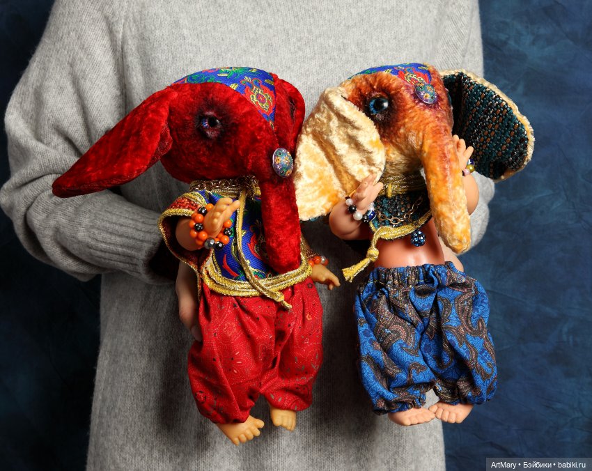 Ganapati Mascot — Авторские текстильные куклы: Вальдорфские (фото 3)