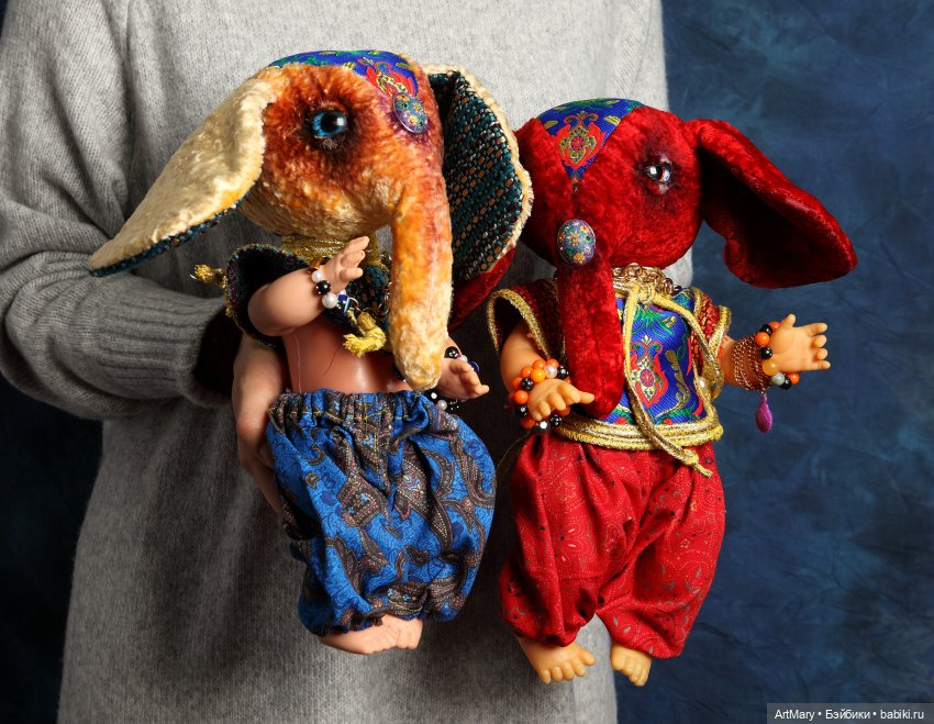 Ganapati Mascot — Авторские текстильные куклы: Вальдорфские (фото 5)