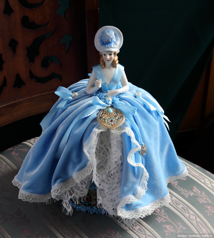 Авторская игольница Агата на основе антикварной куклы-половинки half doll | Бэйбики Авторская игольница Агата на основе антикварной куклы-половинки half doll (фото 2)