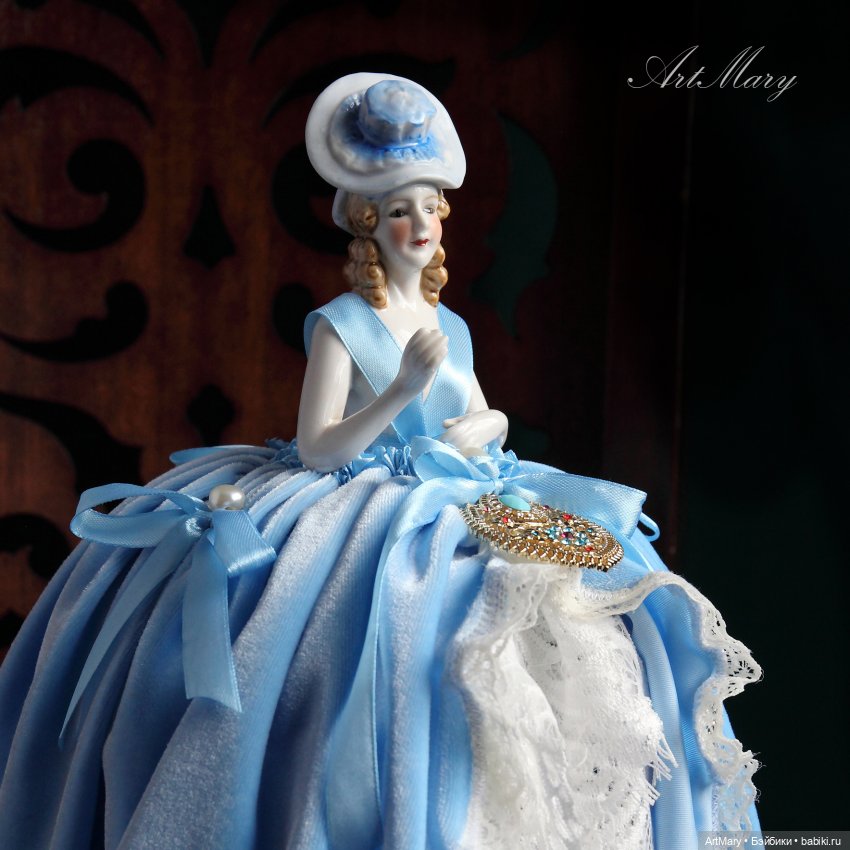 Авторская игольница Агата на основе антикварной куклы-половинки half doll | Бэйбики Авторская игольница Агата на основе антикварной куклы-половинки half doll