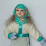 Девушка-зима. Я ее слепила, из того, что было