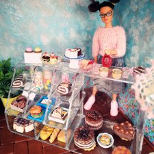 Зарисовки кукольной жизни 14 кафе"Сладкая жизнь"