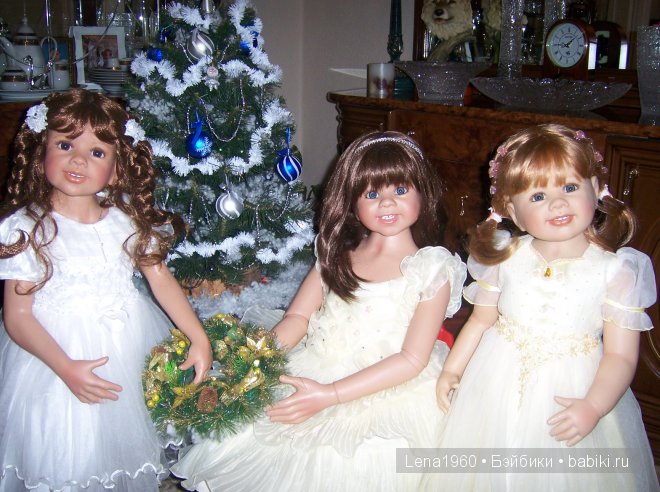 Мои девчонки.Не большая коллекция кукол от Моники Левениг в Новогоднию ночь