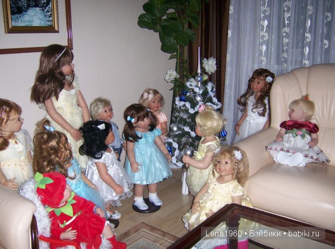 Мои девчонки.Не большая коллекция кукол от Моники Левениг в Новогоднию ночь