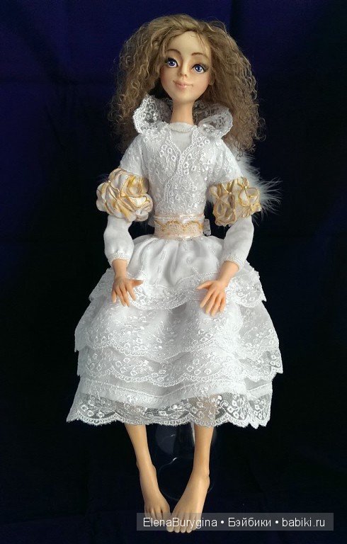 Светлый Ангел. Авторская кукла Елены Бурыгиной