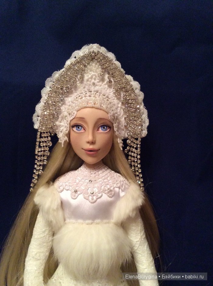 Снегурочка - авторская кукла Елены Бурыгиной