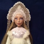 Снегурочка - авторская кукла Елены Бурыгиной