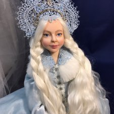 Снегурочка - авторская кукла Елены Бурыгиной