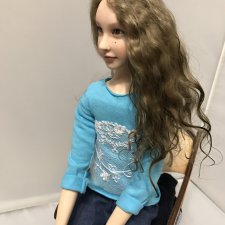 Авторская портретная кукла Милана Елены Бурыгиной