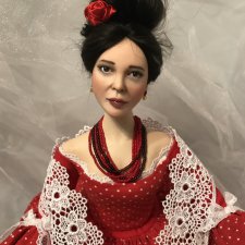 Донна Роза. Еще одна баба на чайник. Авторская кукла Елены Бурыгиной