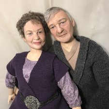 Портретная пара. Авторские куклы Елены Бурыгиной