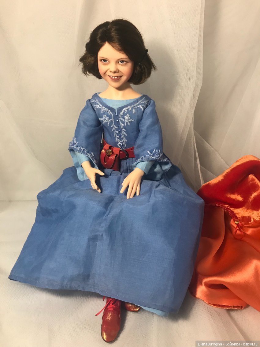 Люси. Авторская портретная кукла (Елены Бурыгиной) по мотивам фильма "Хроники Нарнии" (фото 6)