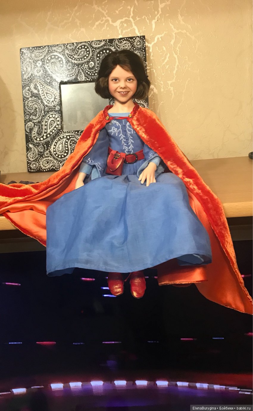 Люси. Авторская портретная кукла (Елены Бурыгиной) по мотивам фильма "Хроники Нарнии" (фото 2)