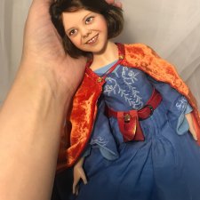 Люси. Авторская портретная кукла (Елены Бурыгиной)  по мотивам фильма "Хроники Нарнии"