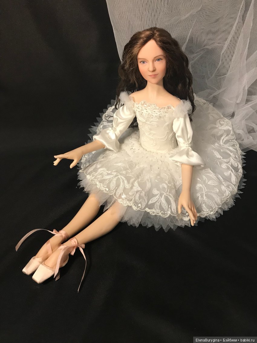 Балерина портретная. Авторская кукла Елены Бурыгиной (фото 4)