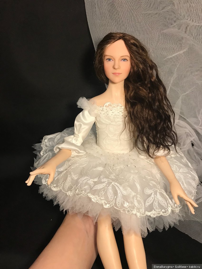 Балерина портретная. Авторская кукла Елены Бурыгиной (фото 6)