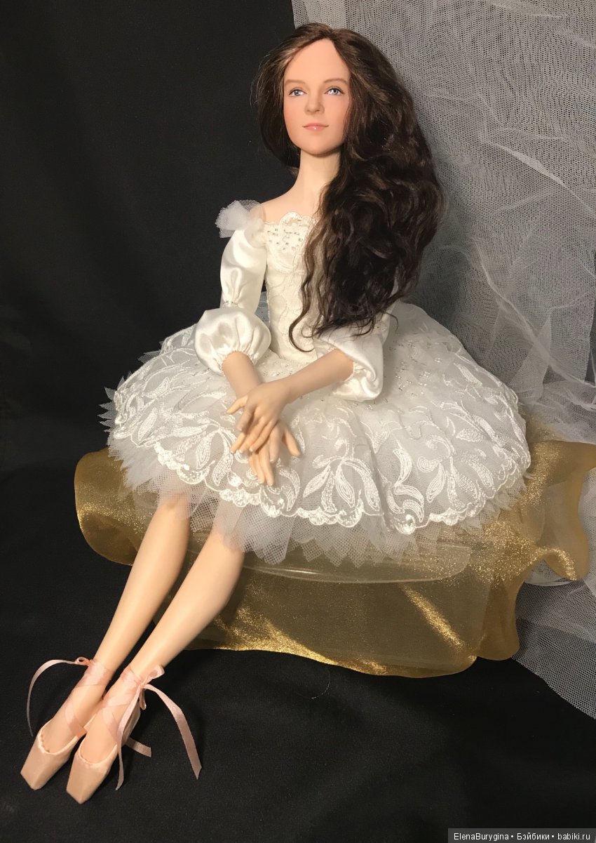 Балерина портретная. Авторская кукла Елены Бурыгиной