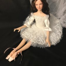 Балерина портретная. Авторская кукла Елены Бурыгиной