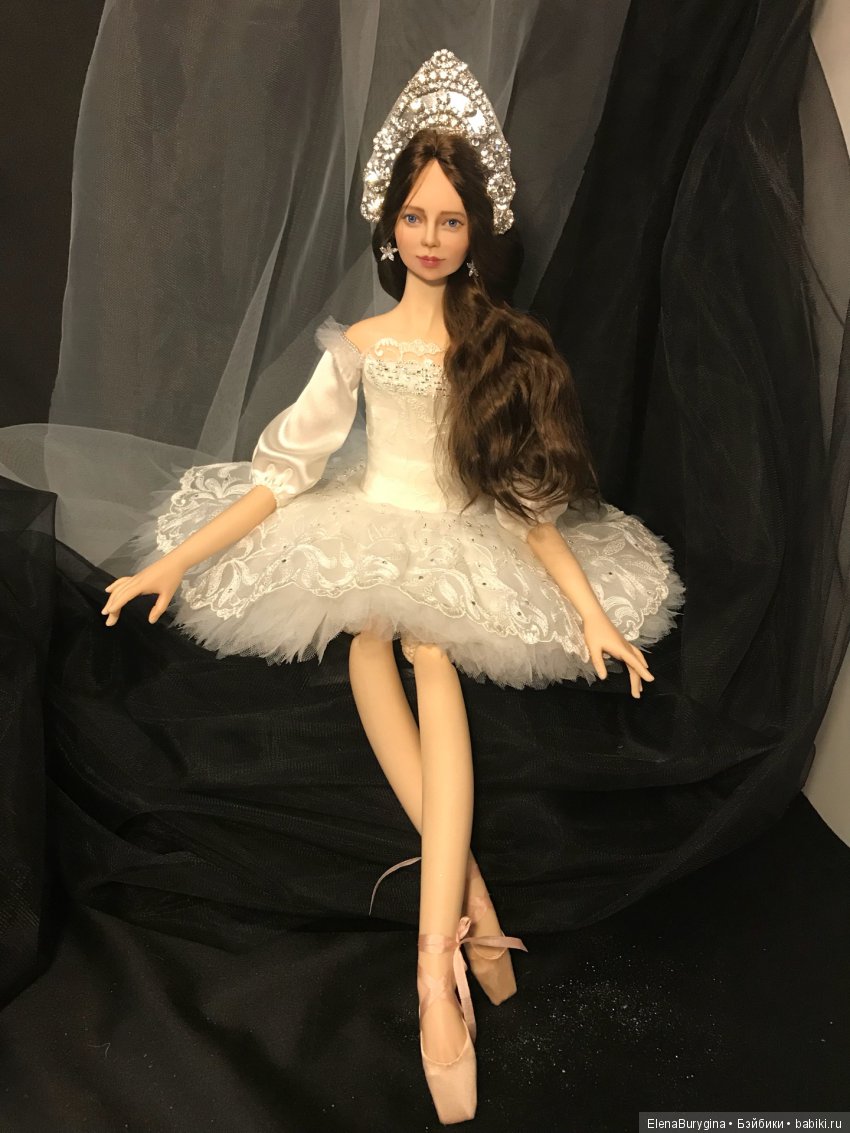 Женевьева. Балерина. Авторская кукла Елены Бурыгиной (фото 4)