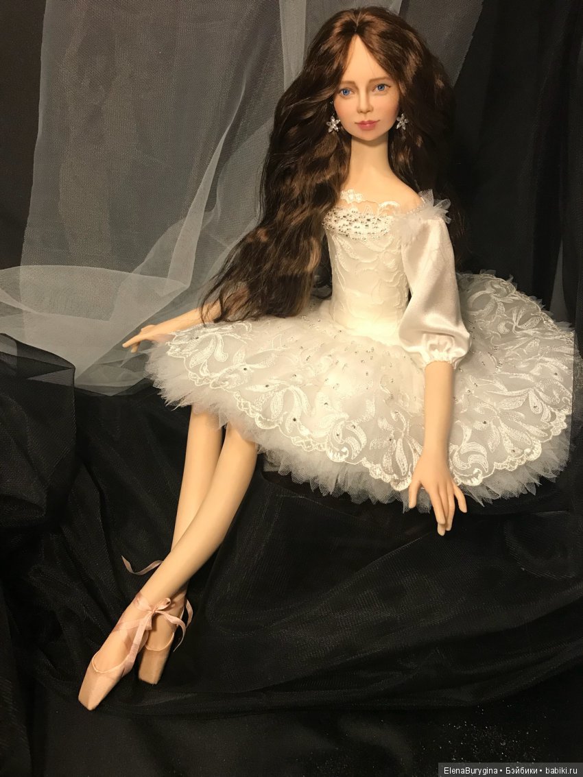 Женевьева. Балерина. Авторская кукла Елены Бурыгиной (фото 6)