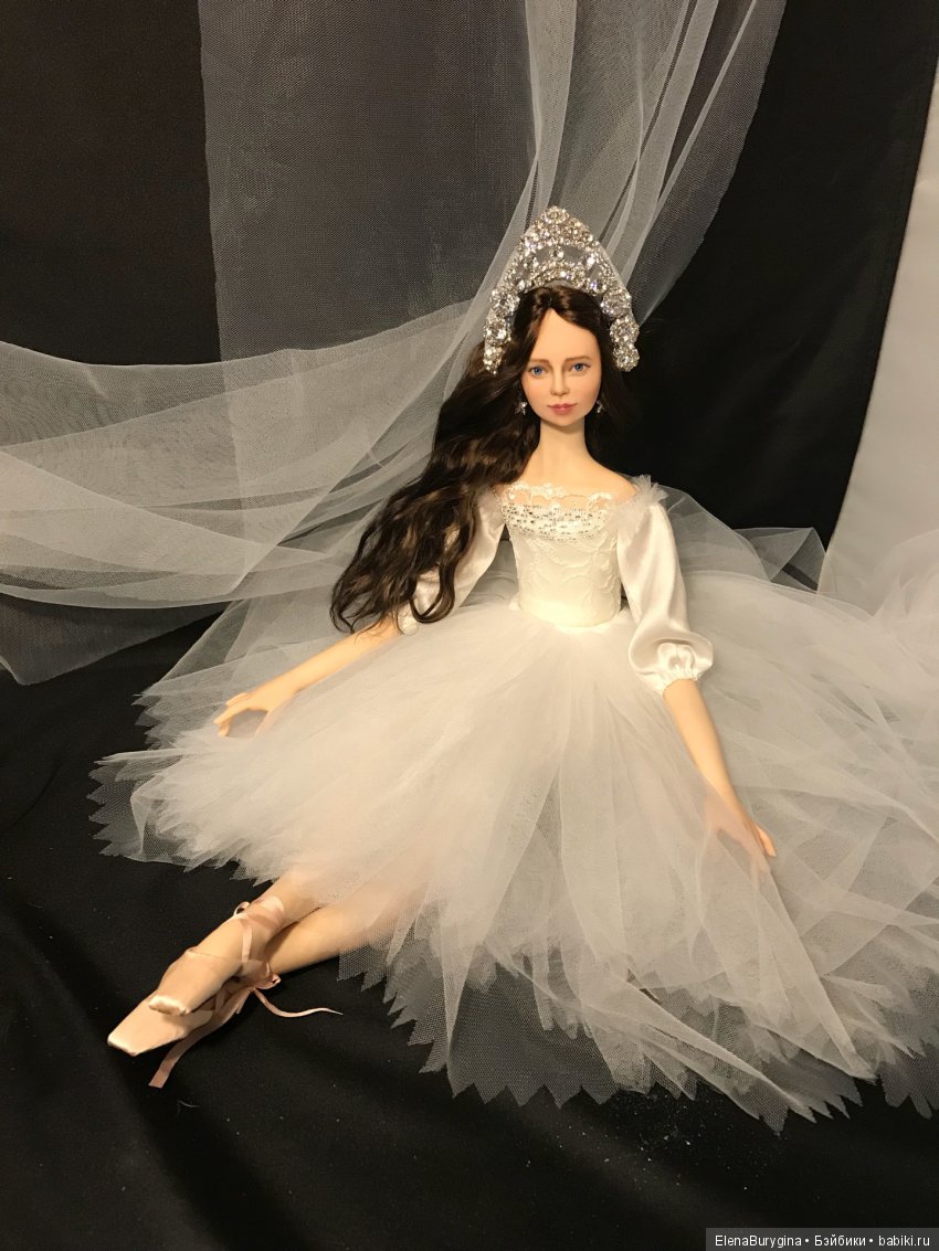 Женевьева. Балерина. Авторская кукла Елены Бурыгиной (фото 9)