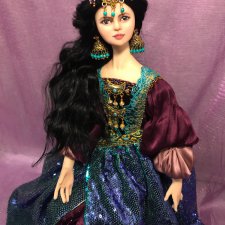 Восточная принцесса Латифа. Авторская кукла Елены Бурыгиной