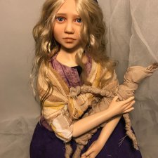 Сиротка Козетта. Авторская кукла Елены Бурыгиной