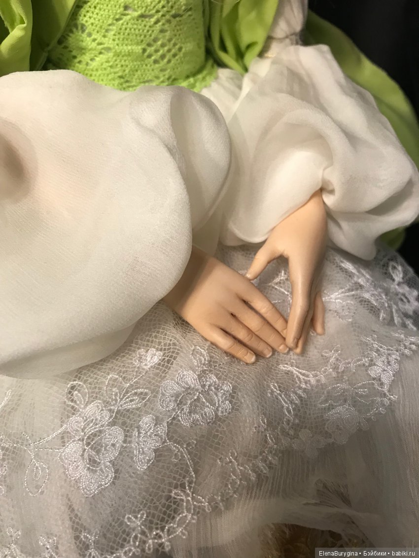 Портретная кукла в образе эльфийской принцессы. Авторские куклы Елены Бурыгиной (фото 5)