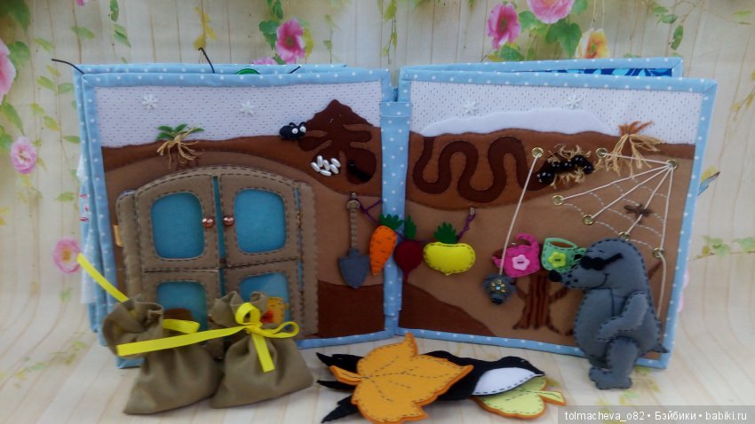 Дюймовочка в фетре — Авторские игрушки из разных материалов: синельная проволока (фото 6)