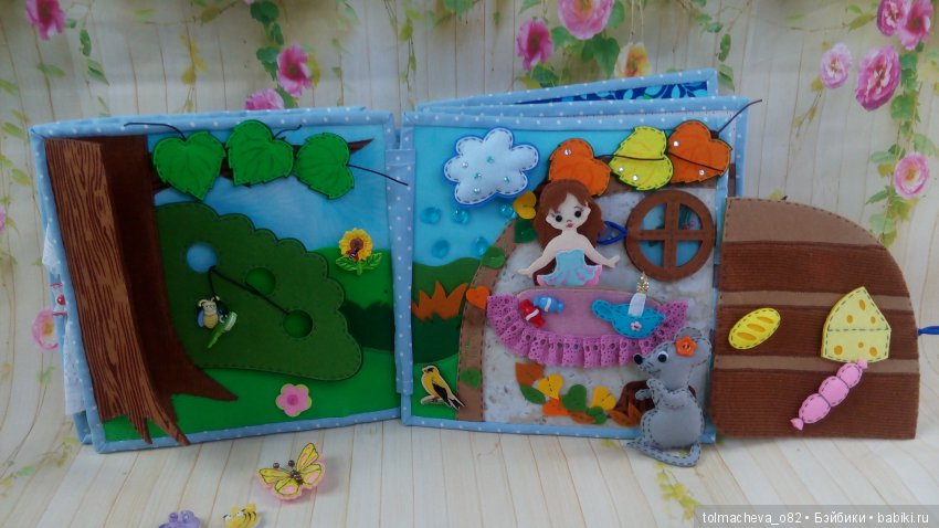 Дюймовочка в фетре — Авторские игрушки из разных материалов: синельная проволока (фото 5)