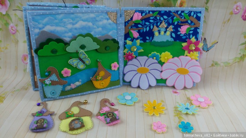 Дюймовочка в фетре — Авторские игрушки из разных материалов: синельная проволока (фото 10)