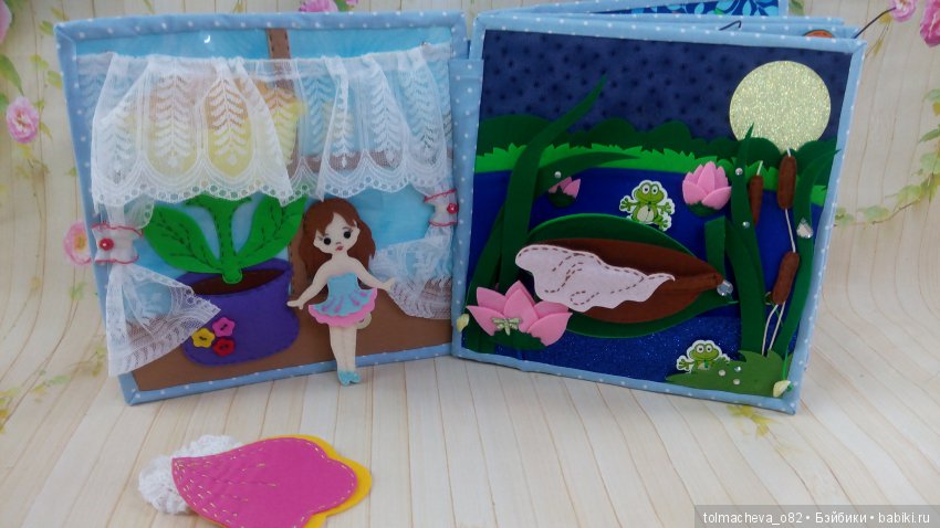 Дюймовочка в фетре — Авторские игрушки из разных материалов: синельная проволока (фото 2)