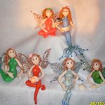 Мои авторские мини куклы феи и русалки