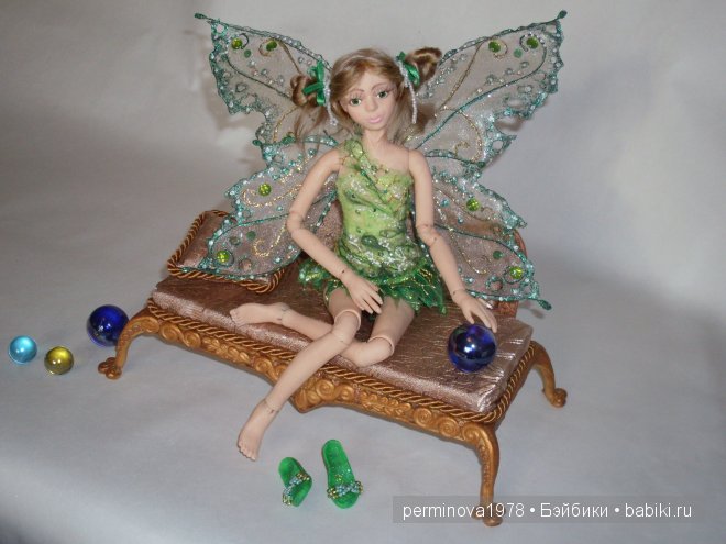Ещё одна фея, авторская шарнирная кукла (фото 9)