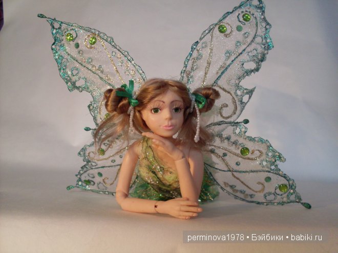 Ещё одна фея, авторская шарнирная кукла (фото 4)
