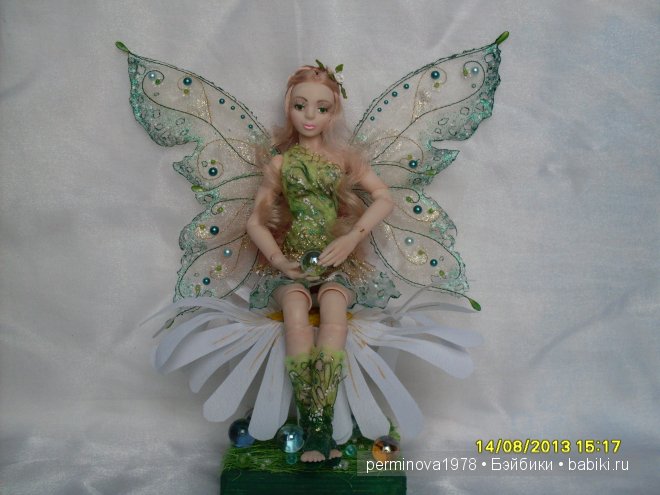 Ещё одна фея, авторская шарнирная кукла (фото 10)