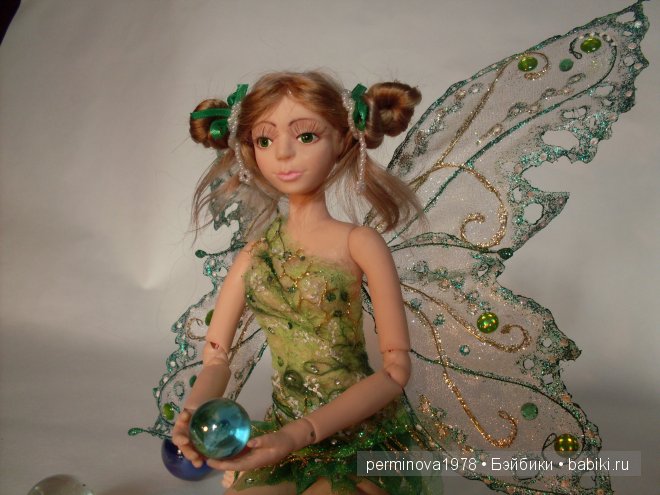 Ещё одна фея, авторская шарнирная кукла (фото 7)