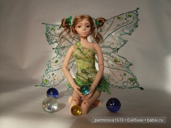 Ещё одна фея, авторская шарнирная кукла (фото 8)