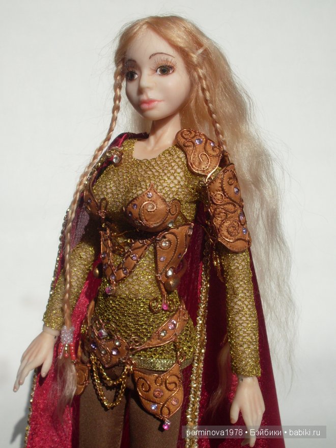 Лорана Золотой Полководец, авторская шарнирная кукла (фото 6)