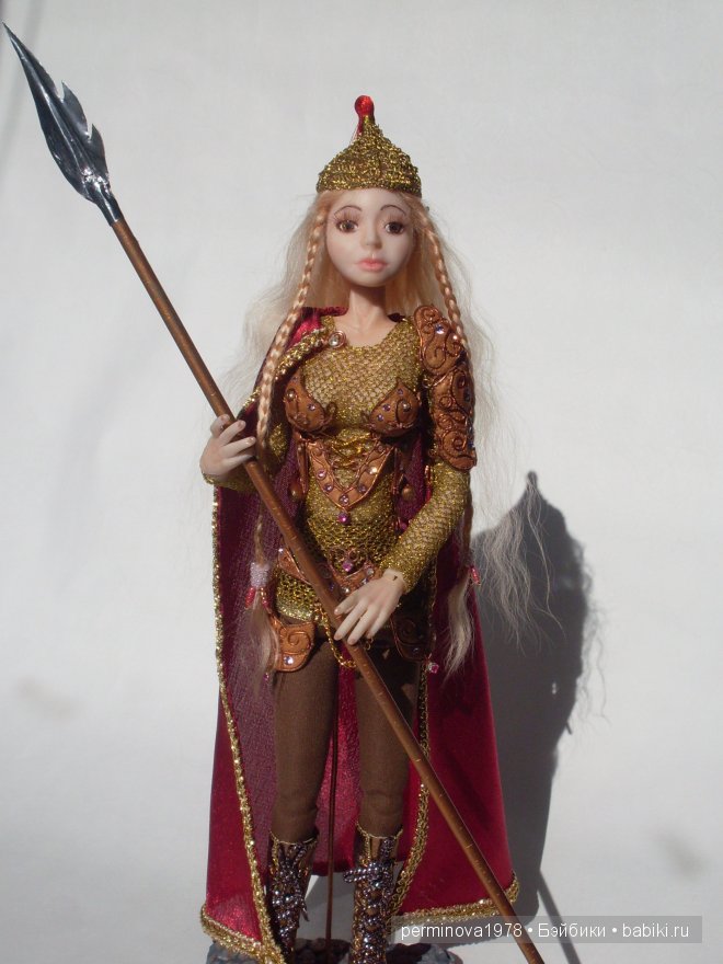 Лорана Золотой Полководец, авторская шарнирная кукла
