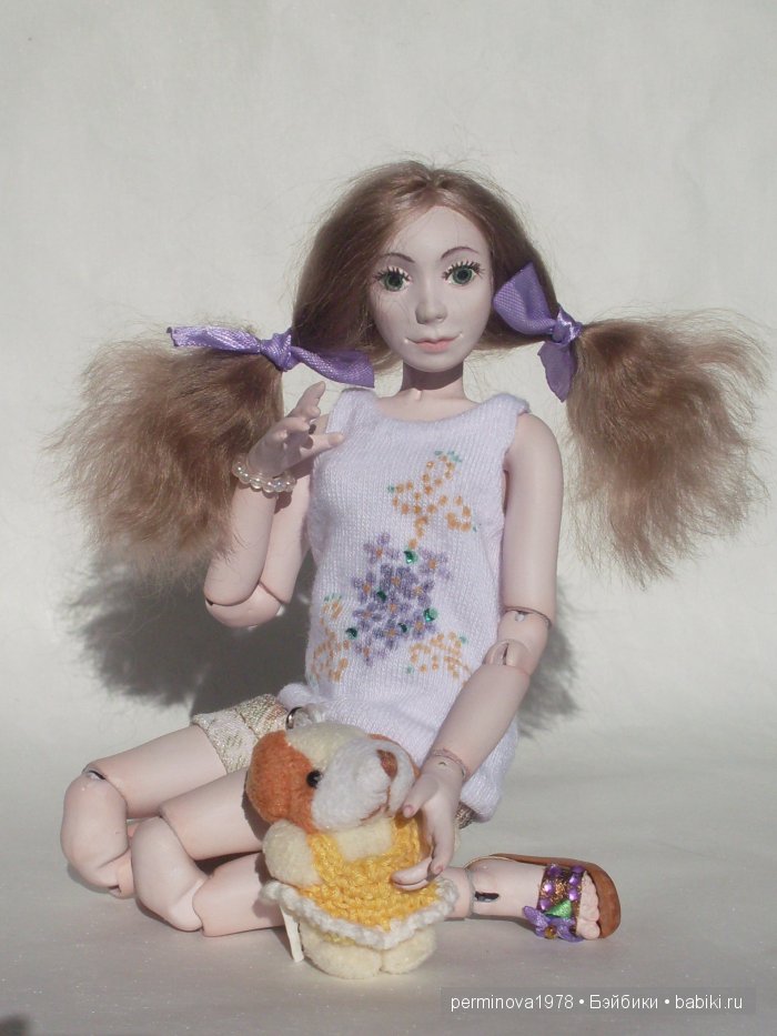 Виолетта, авторская шарнирная кукла Стёпиной Людмилы
