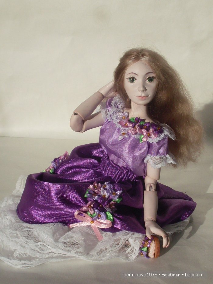 Виолетта, авторская шарнирная кукла Стёпиной Людмилы (фото 2)