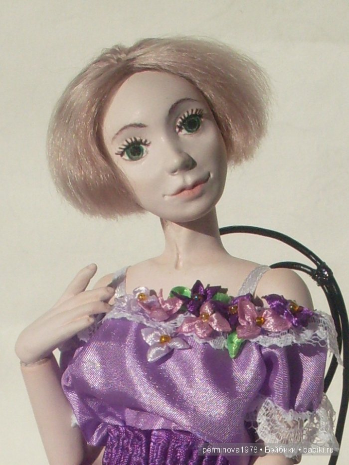 Виолетта, авторская шарнирная кукла Стёпиной Людмилы