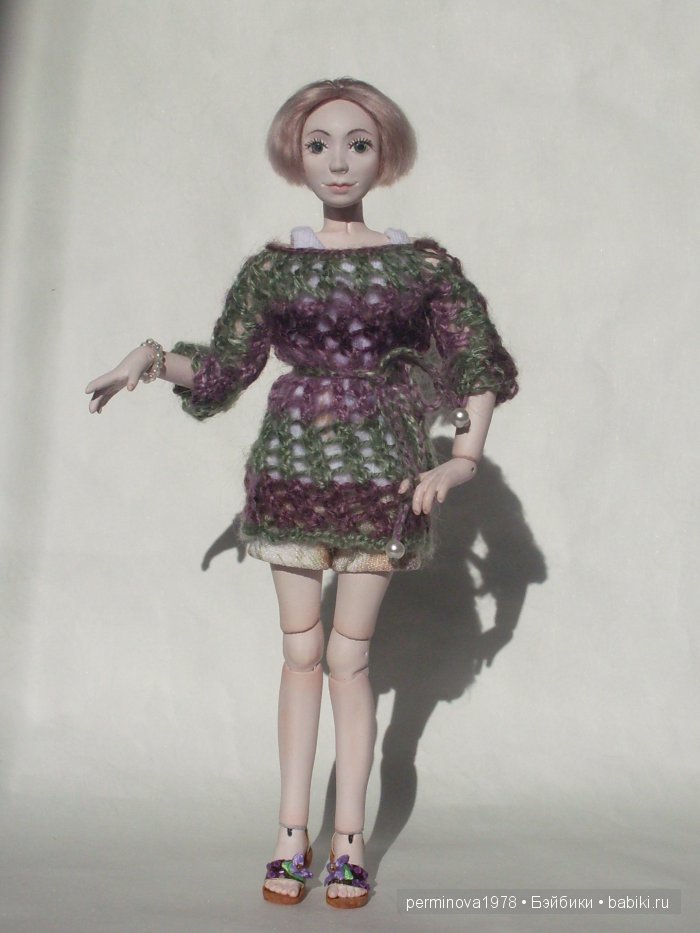 Виолетта, авторская шарнирная кукла Стёпиной Людмилы