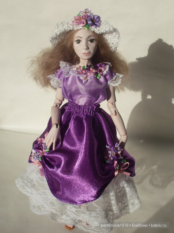 Виолетта, авторская шарнирная кукла Стёпиной Людмилы (фото 6)