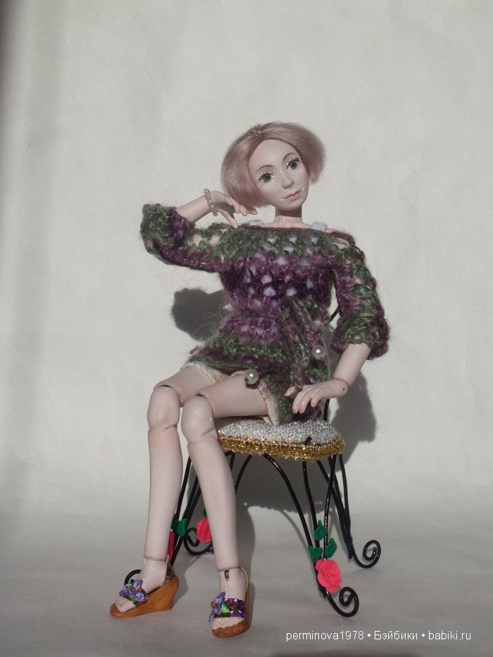 Виолетта, авторская шарнирная кукла Стёпиной Людмилы