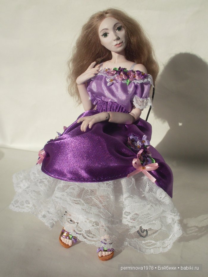 Виолетта, авторская шарнирная кукла Стёпиной Людмилы (фото 5)