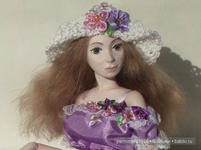 Виолетта, авторская шарнирная кукла Стёпиной Людмилы